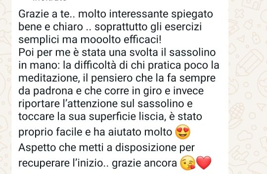 fiducia in te stessa testimonianza 1